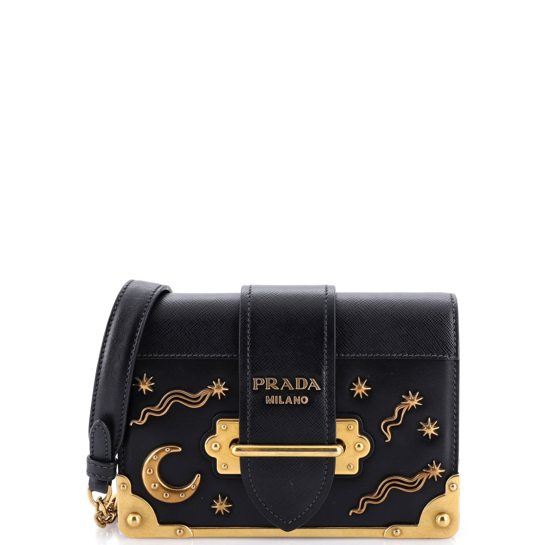 Cahier Crossbody Bag Embellished Leather Small
