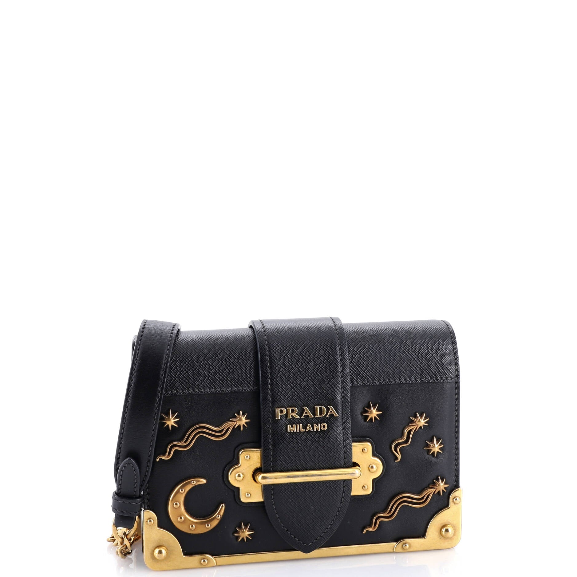 Cahier Crossbody Bag Embellished Leather Small