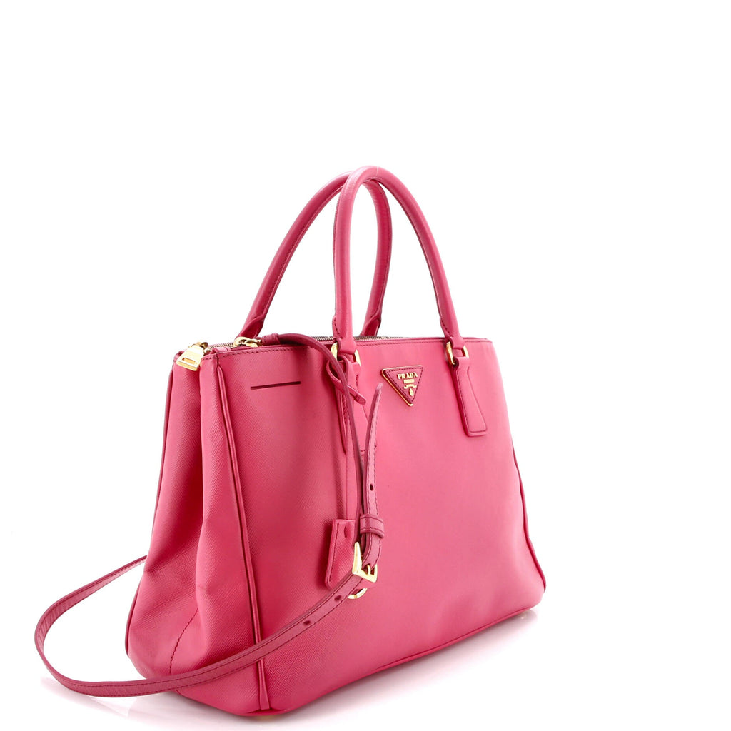 Galleria Double Zip Tote Saffiano Leather Medium