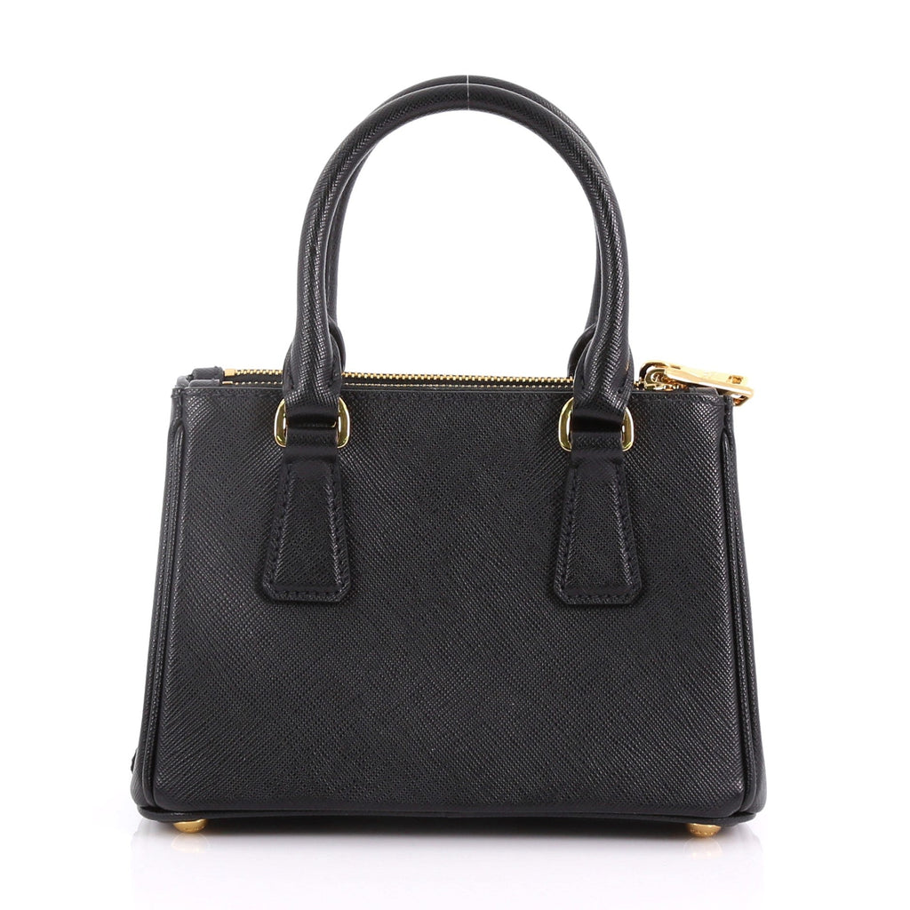 Galleria Double Zip Tote Saffiano Leather Mini