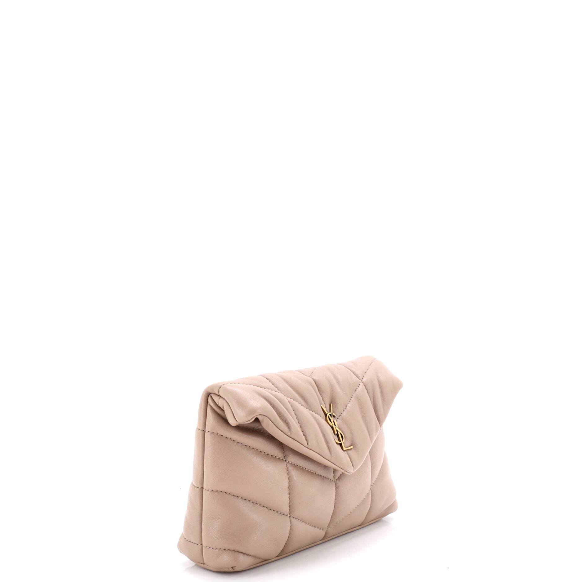 LouLou Puffer Clutch Leather Small