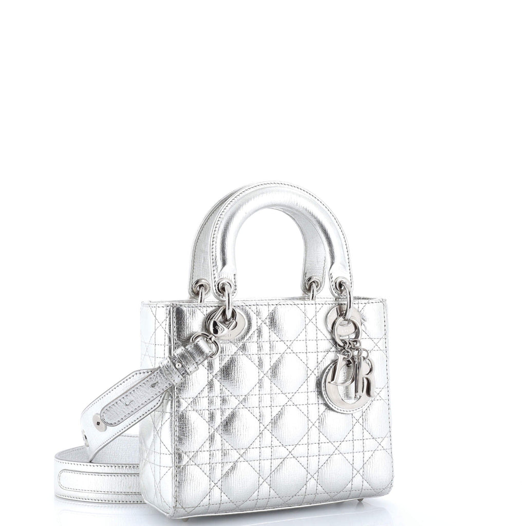 My ABCDior Lady Dior Bag Metallic Cannage Quilt Leather