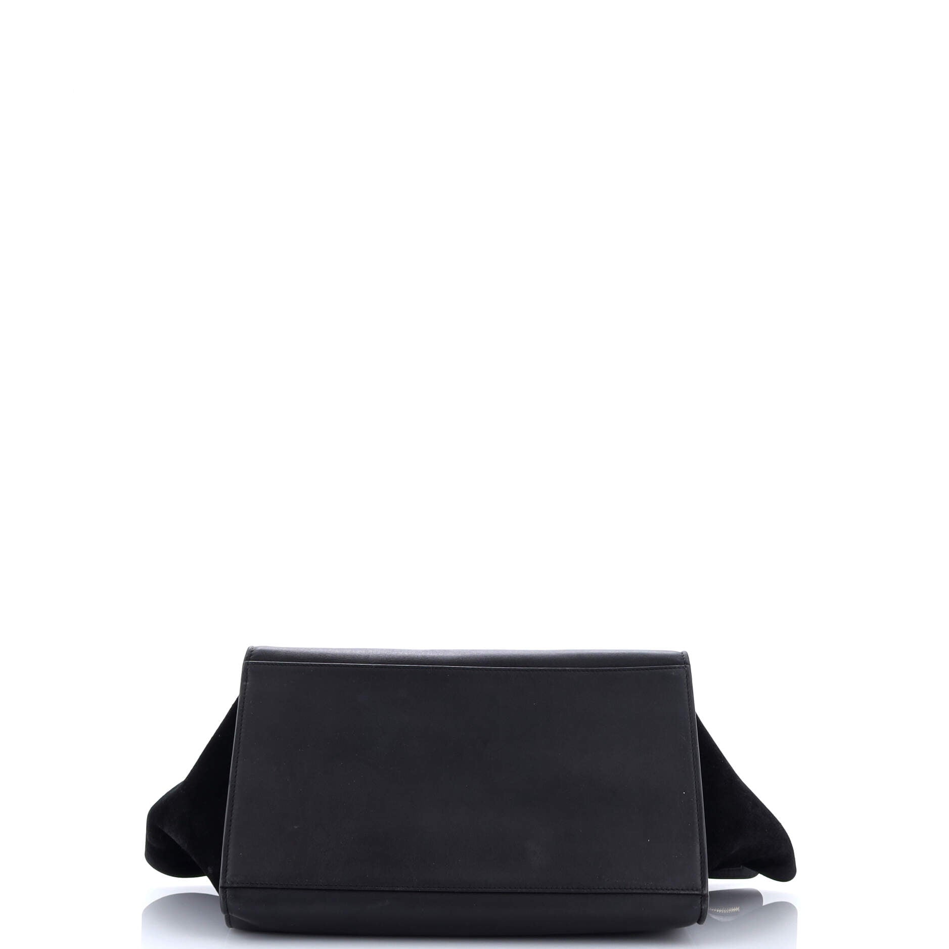Trapeze Bag Crocodile Embossed Leather Large