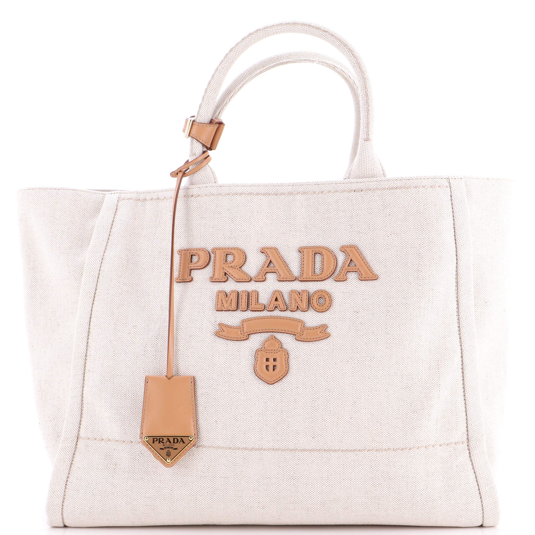 Logo Tote Linen Blend Large
