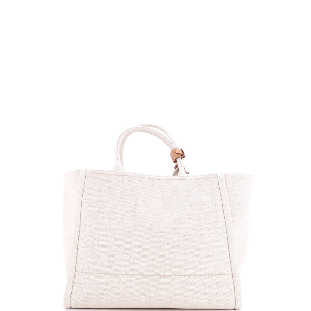 Logo Tote Linen Blend Large
