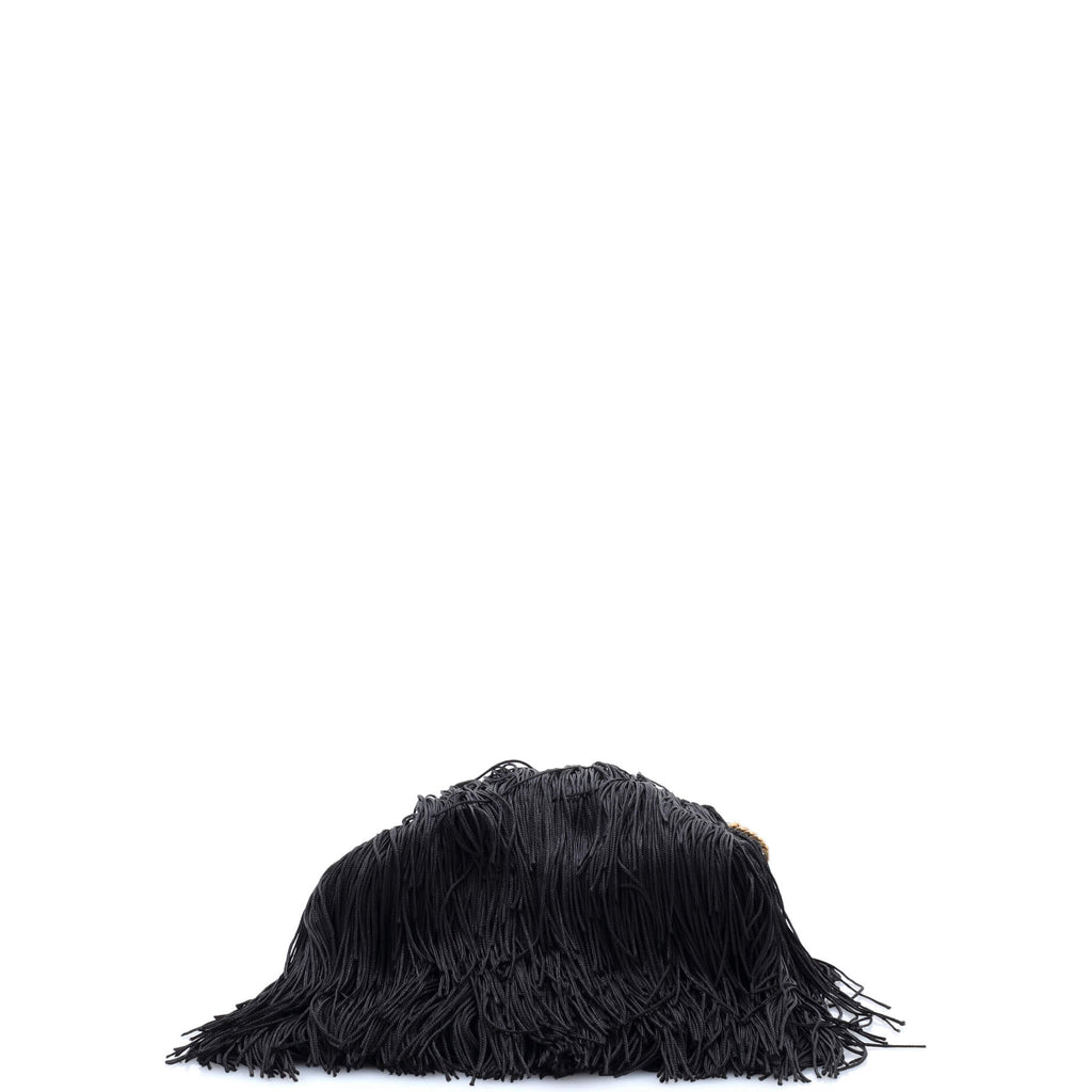 Grace Fringe Hobo Leather and Crochet Small
