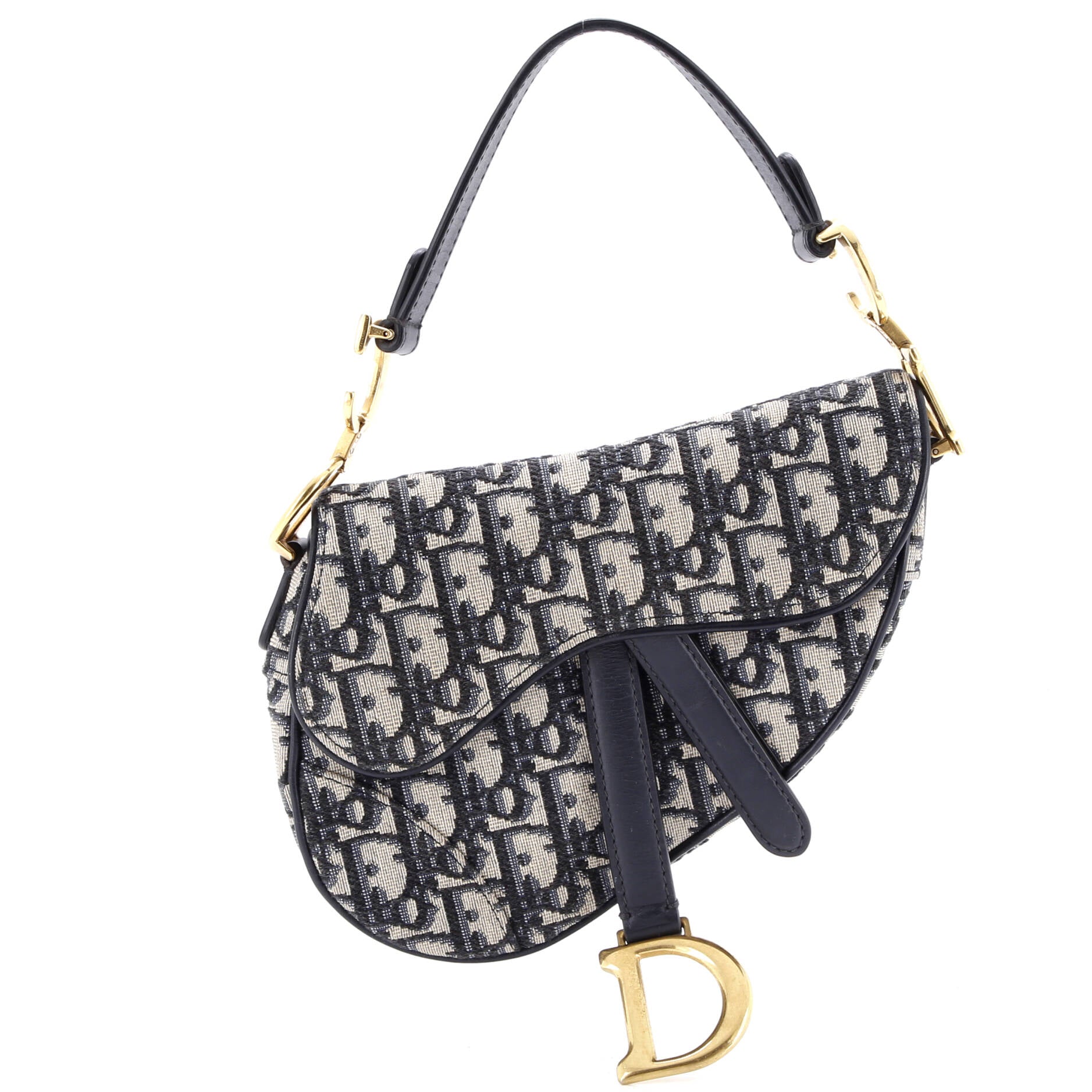 Saddle Handbag Oblique Canvas Mini