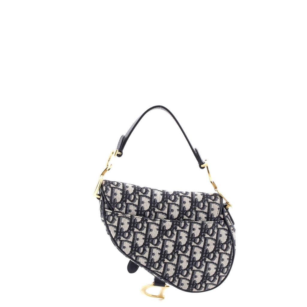 Saddle Handbag Oblique Canvas Mini