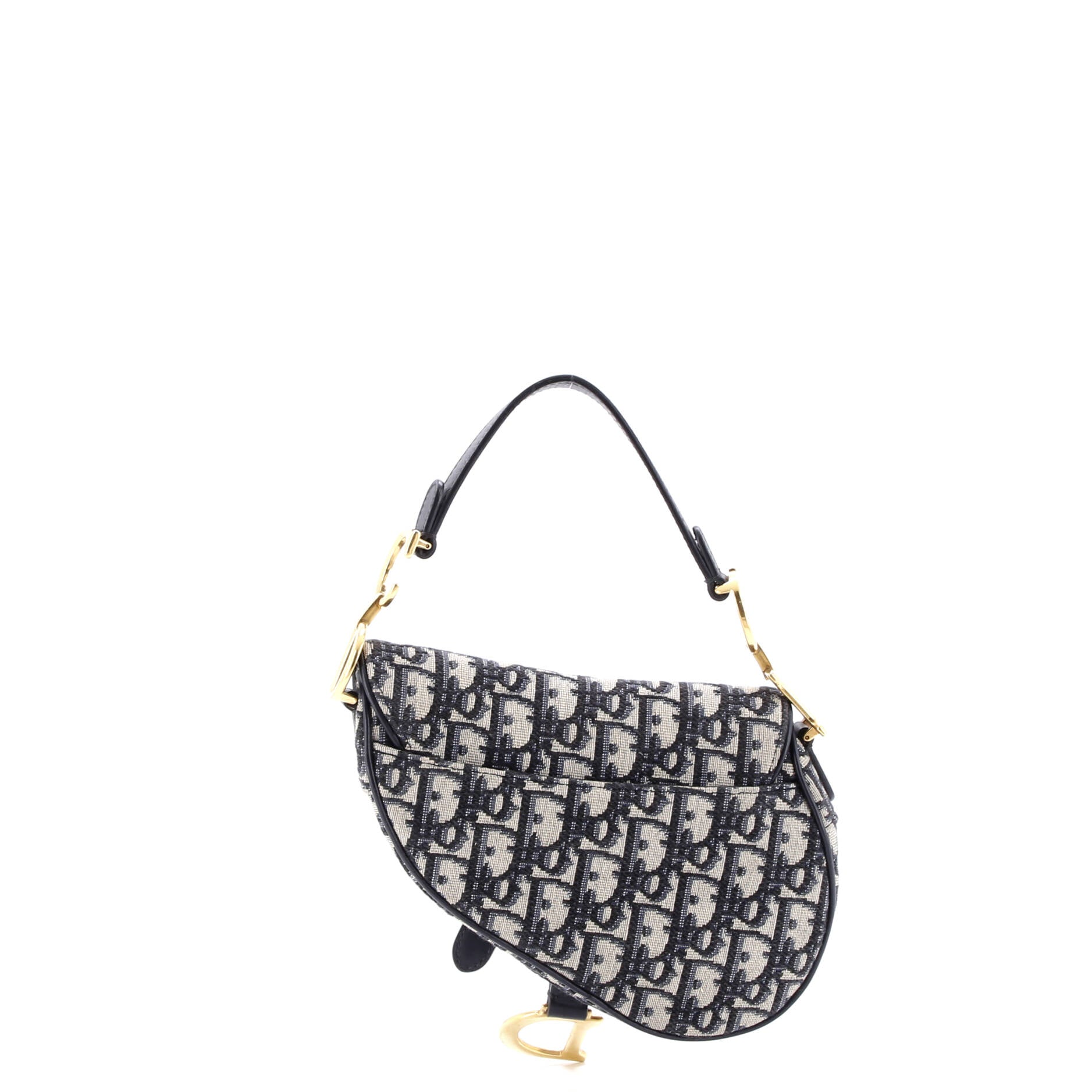 Saddle Handbag Oblique Canvas Mini