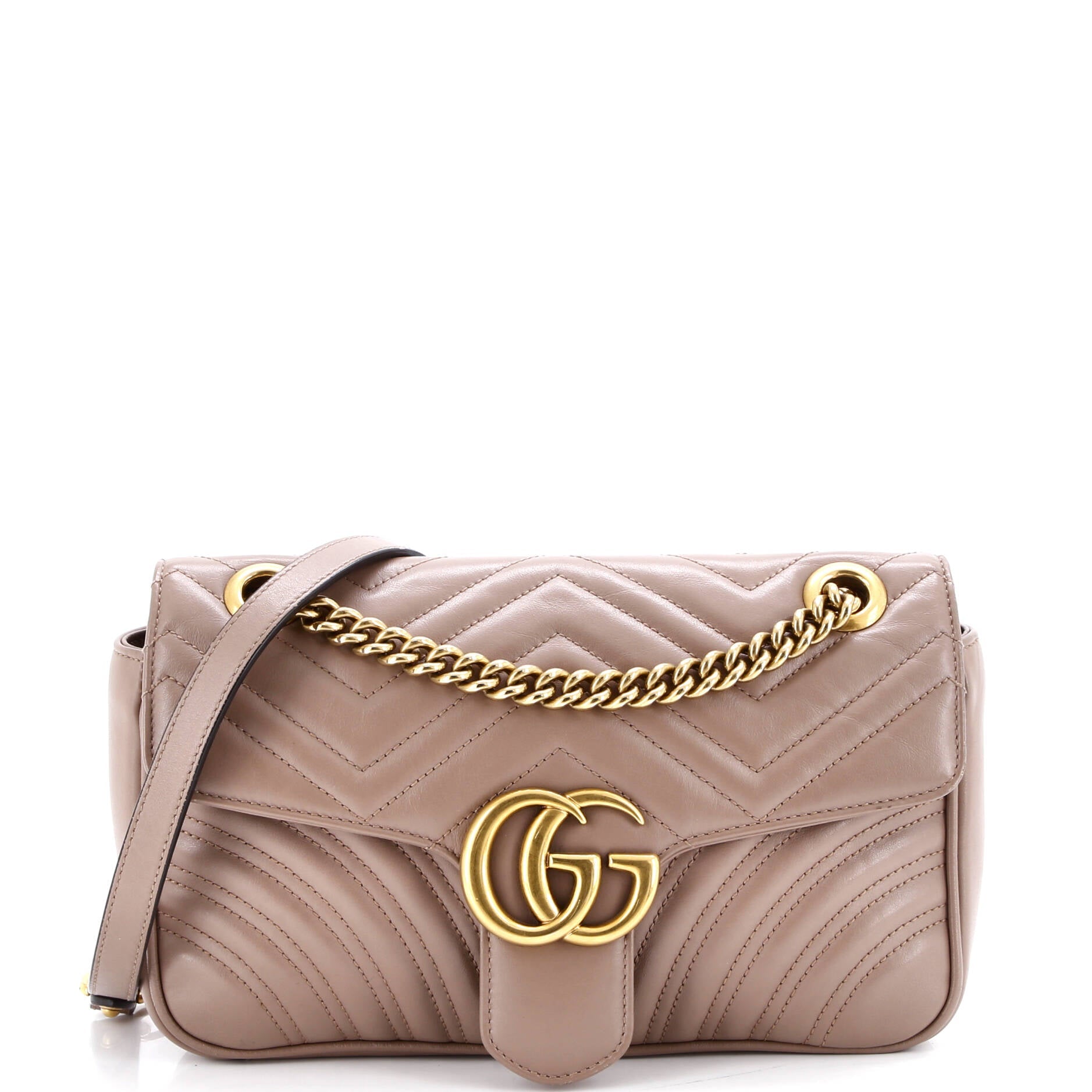 GG Marmont Flap Bag Matelasse Leather Medium