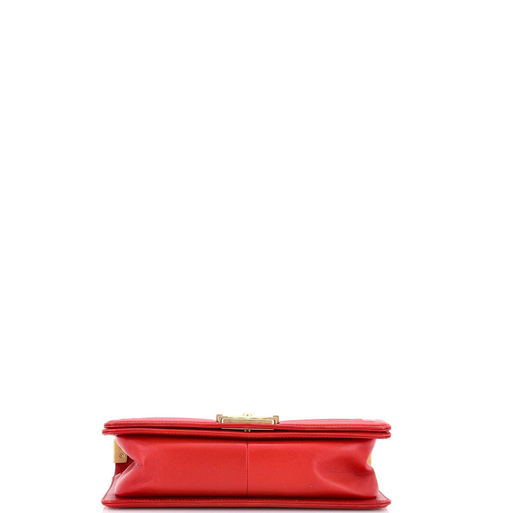 Boy Flap Bag Quilted Lambskin Old Medium