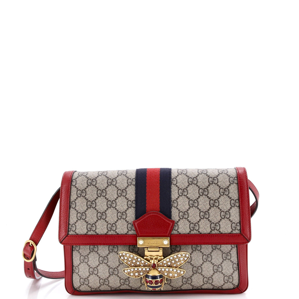 Queen Margaret Shoulder Bag GG Coated Canvas Medium