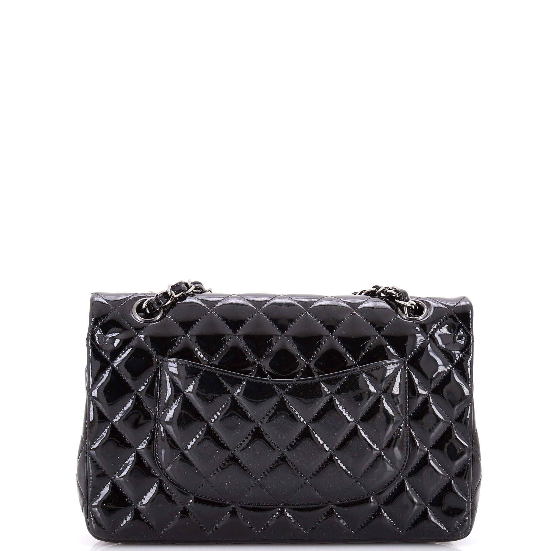 Classic Double Flap Bag Quilted Patent Medium