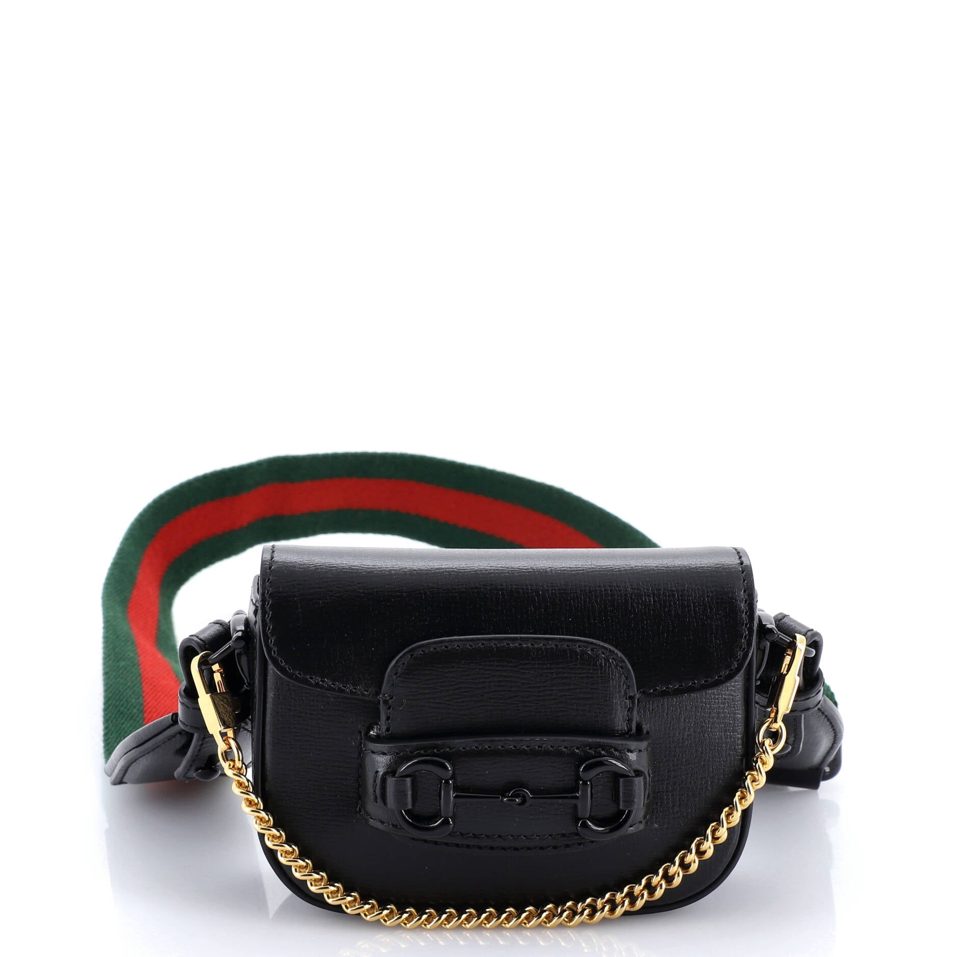 Horsebit 1955 Flap Wallet with Strap Leather