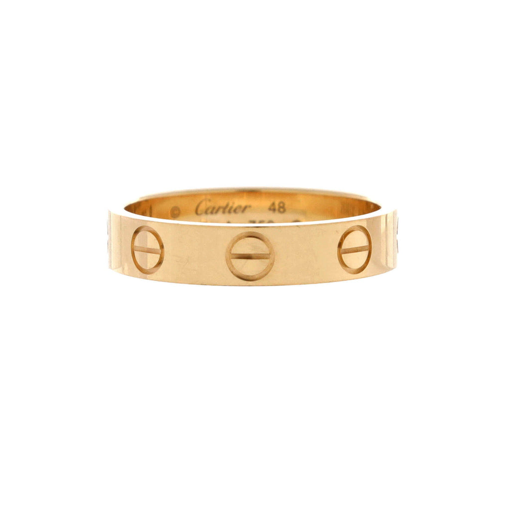 Love Wedding Band Ring 18K Yellow Gold