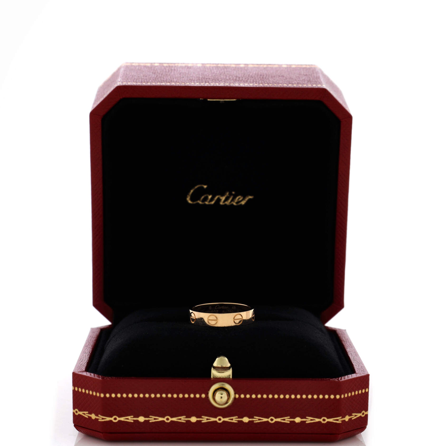 Love Wedding Band Ring 18K Yellow Gold