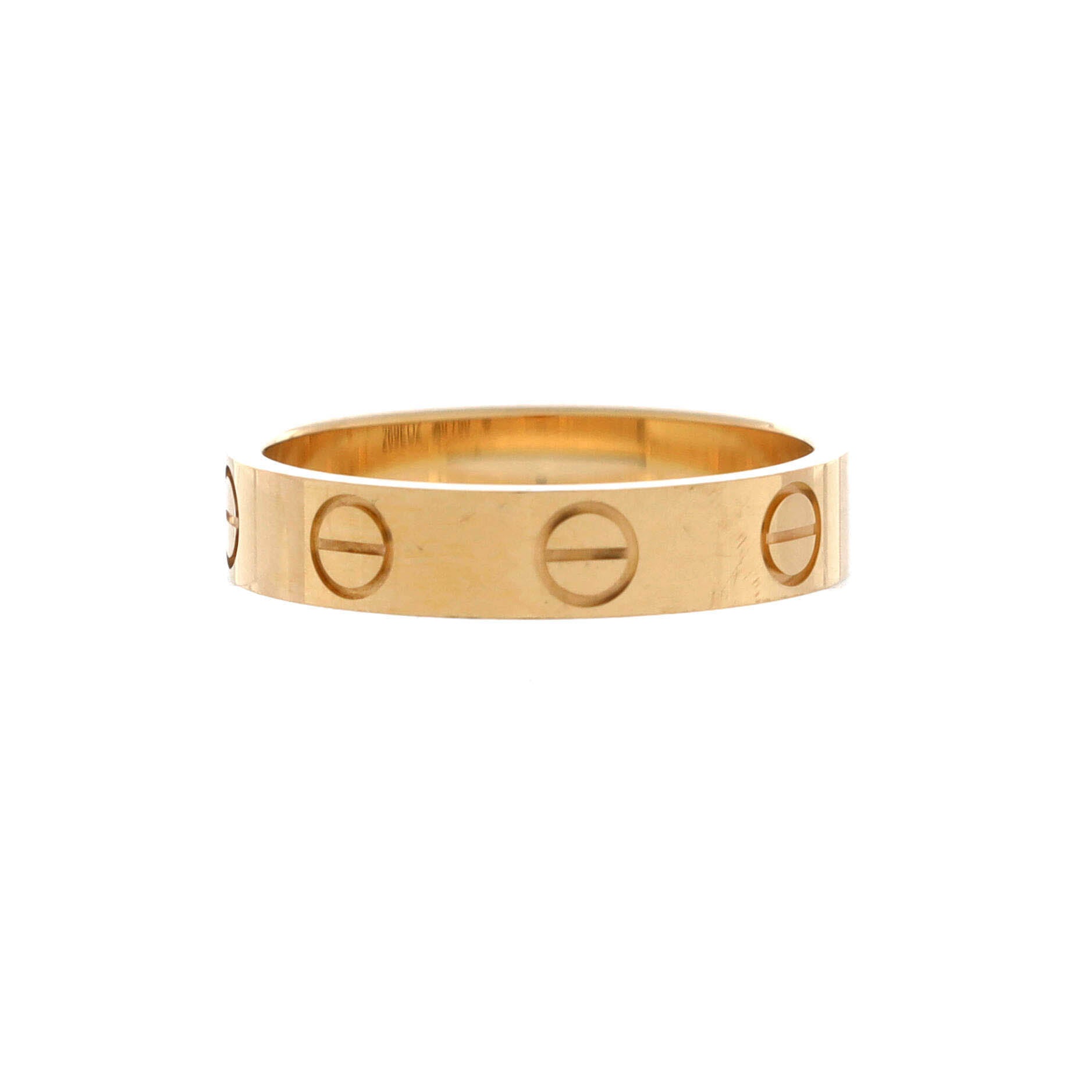 Love Wedding Band Ring 18K Yellow Gold
