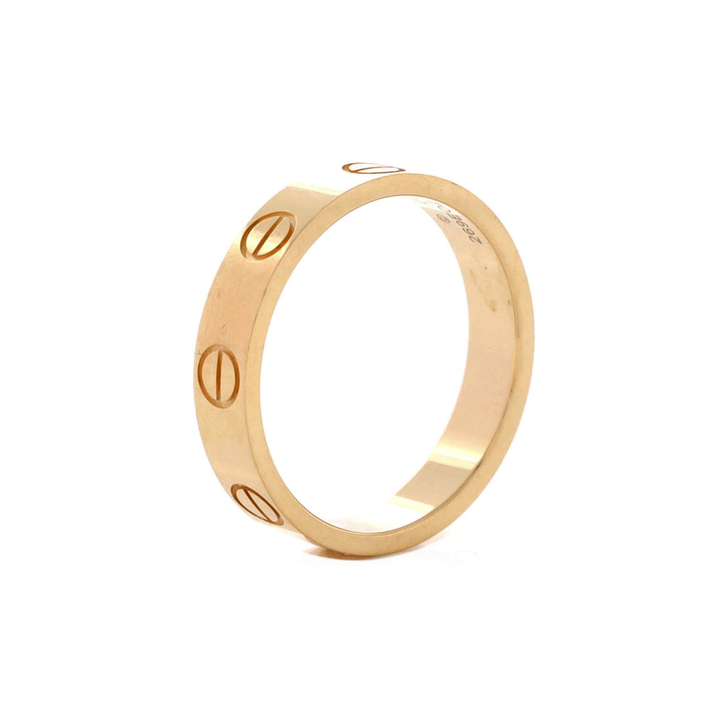 Love Wedding Band Ring 18K Yellow Gold