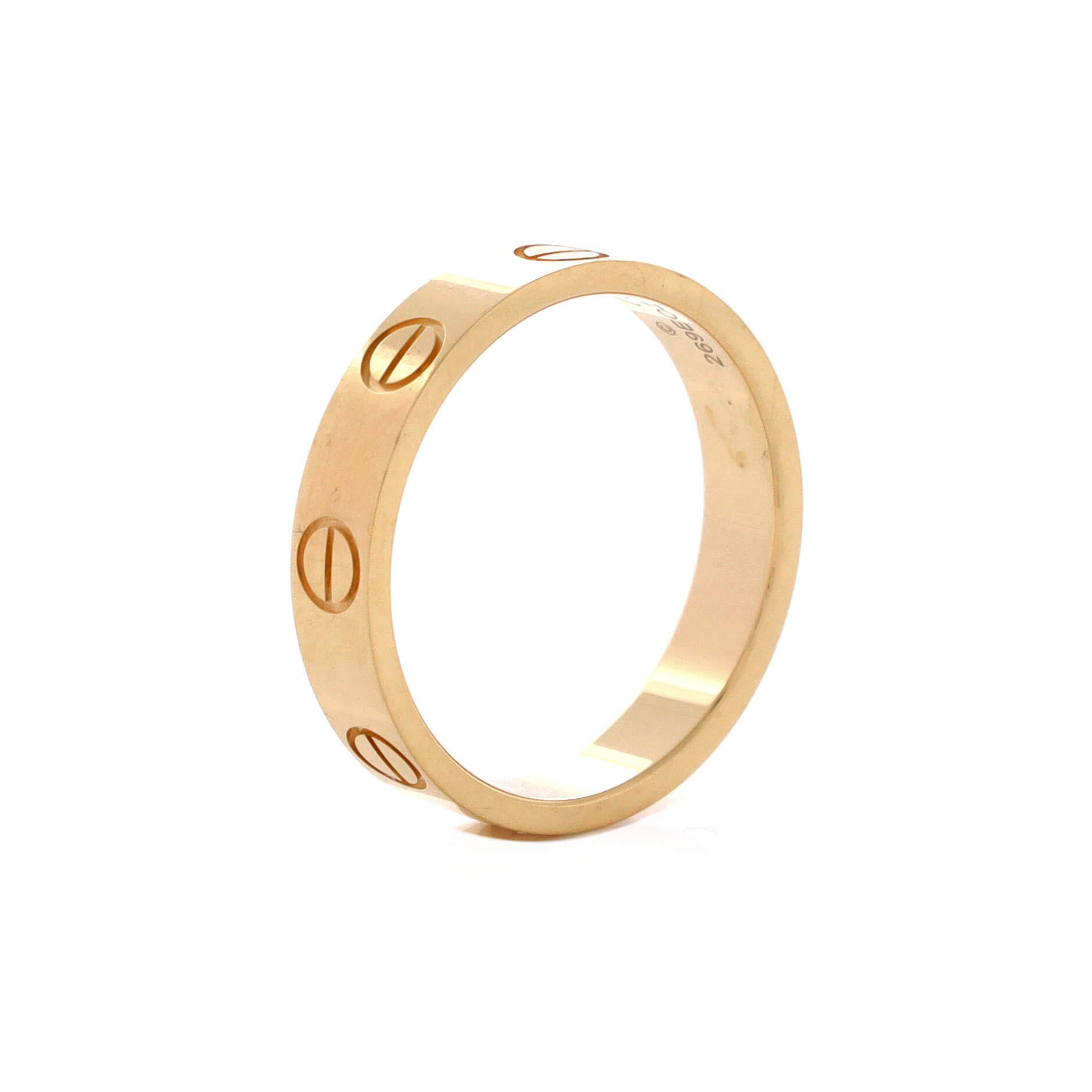 Love Wedding Band Ring 18K Yellow Gold