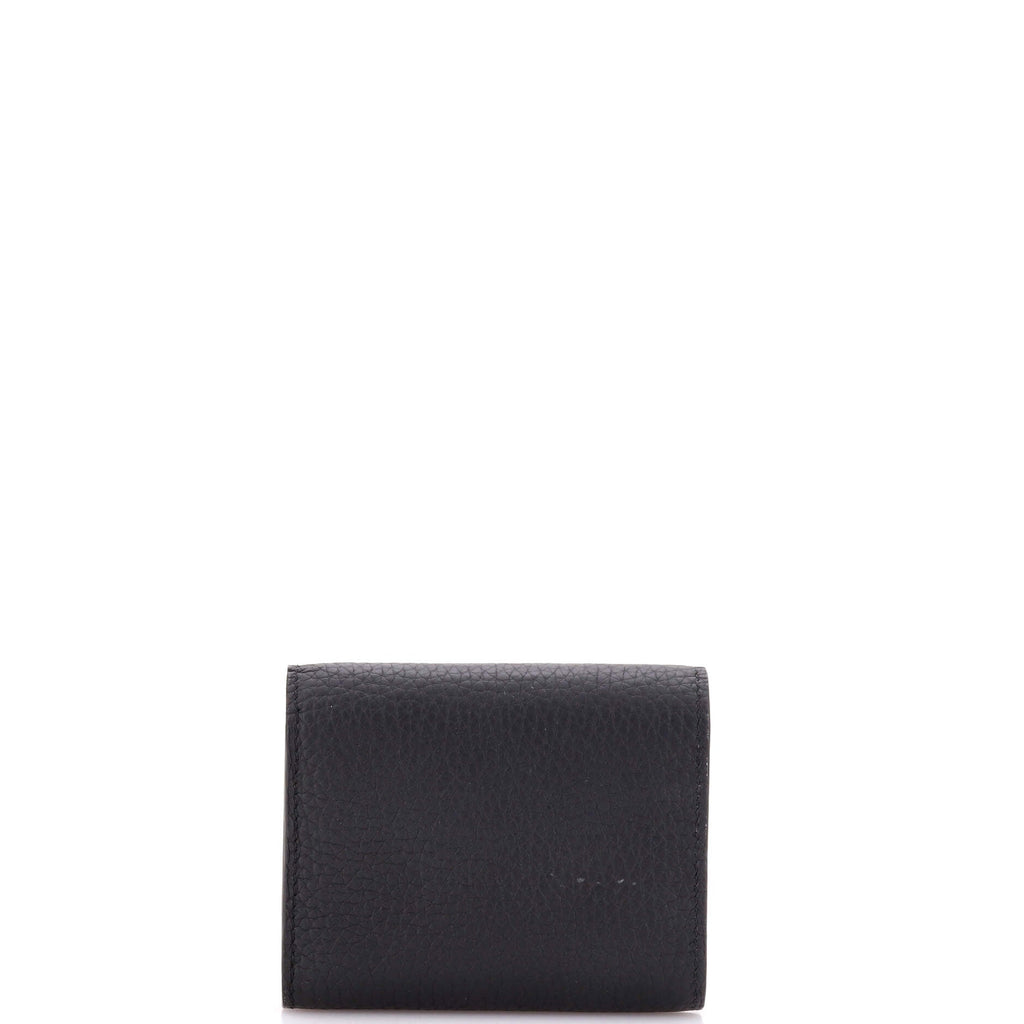 Capucines Wallet Taurillion Leather Tiny