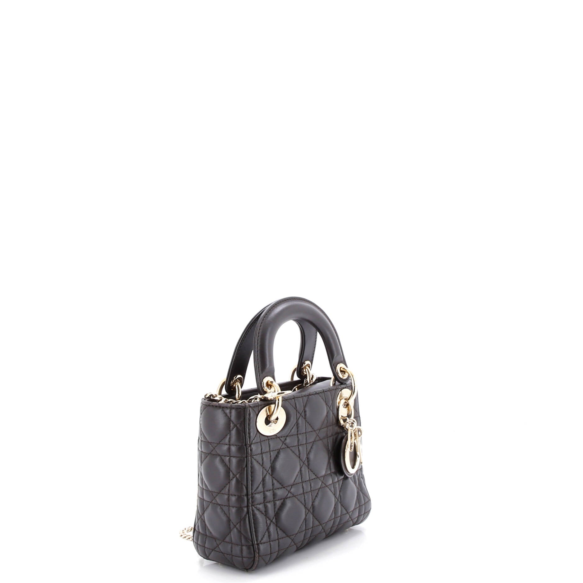 Lady Dior Chain Bag Cannage Quilt Lambskin Mini