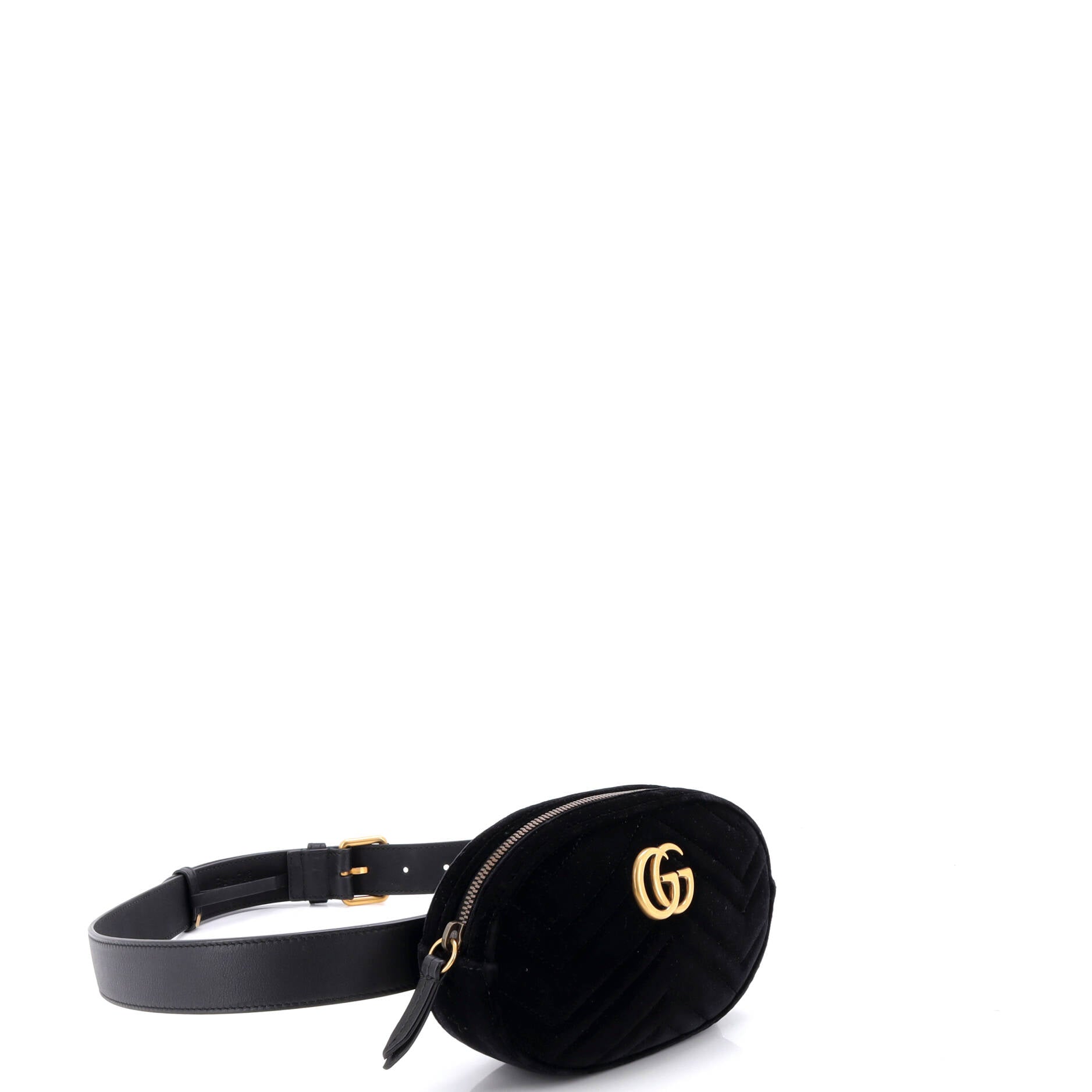GG Marmont Belt Bag Matelasse Velvet