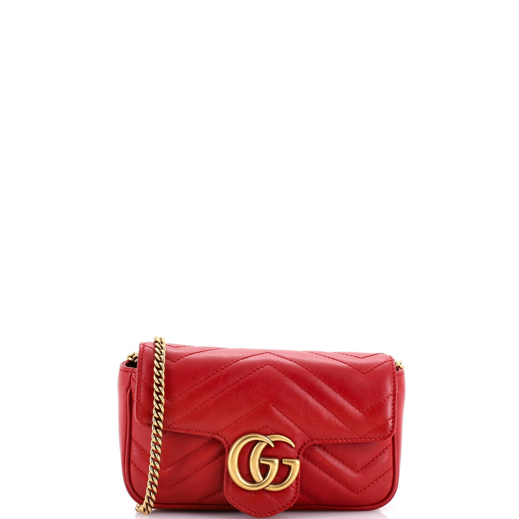 GG Marmont Flap Bag Matelasse Leather Super Mini