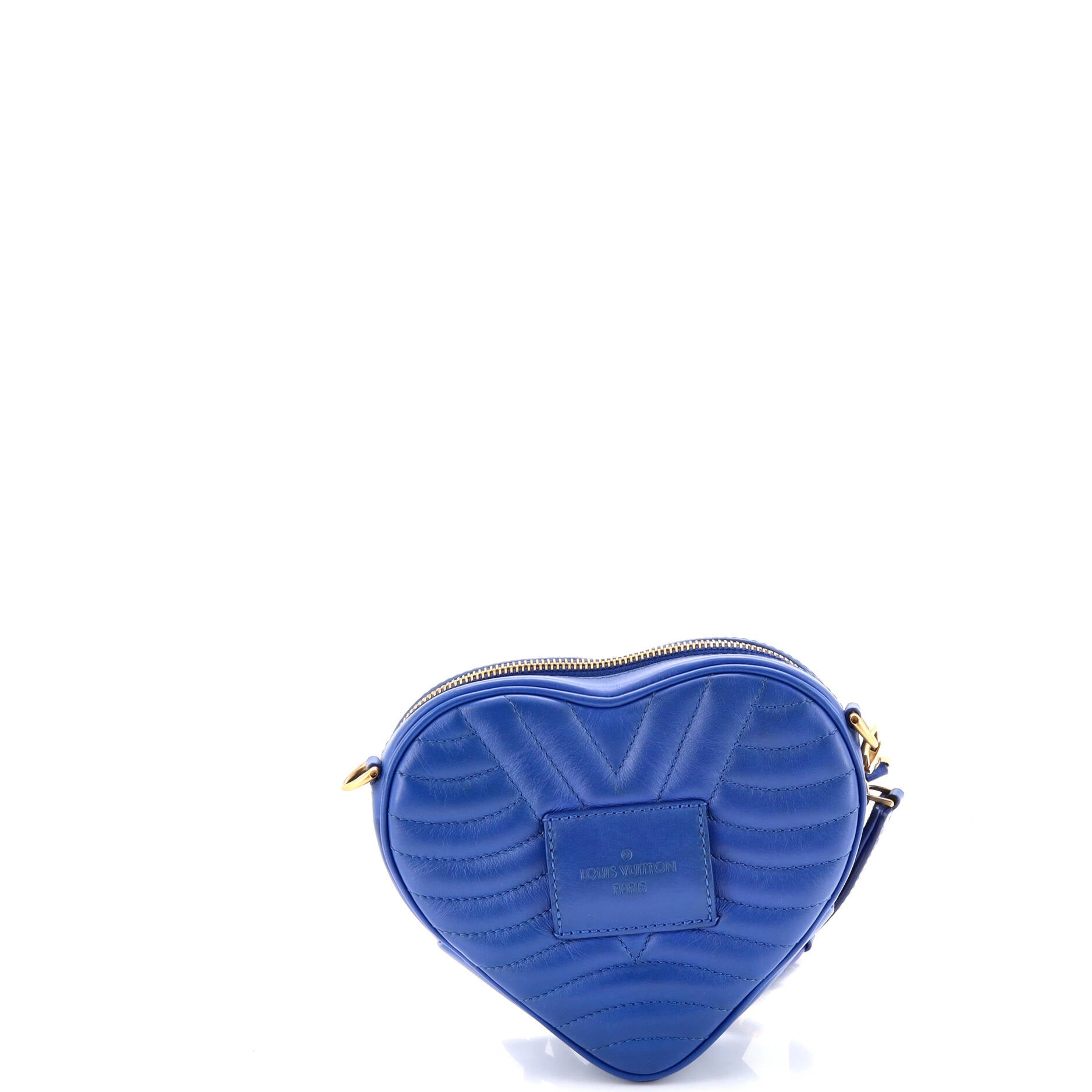 New Wave Heart Crossbody Bag Quilted Leather