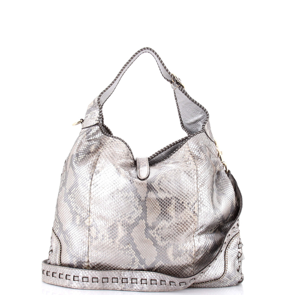 New Jackie Bag Python Large
