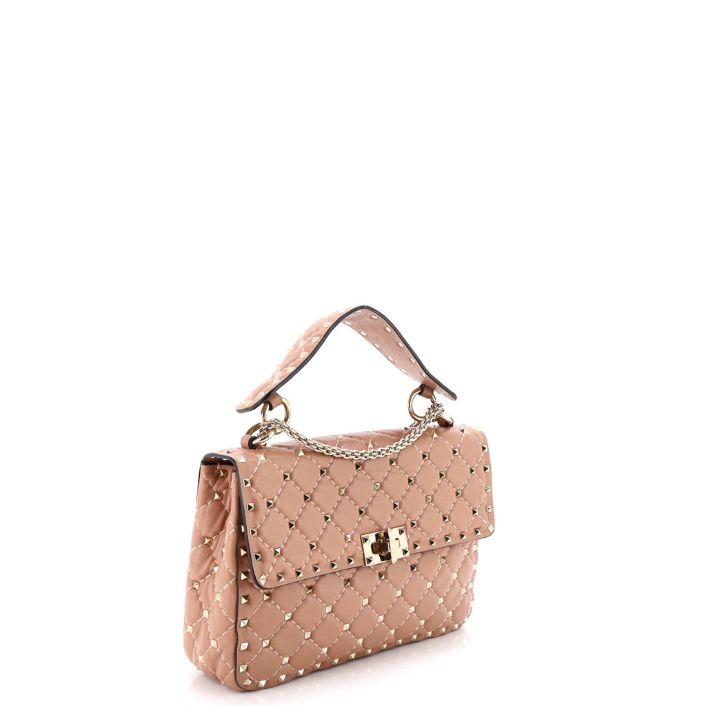 Rockstud Spike Flap Bag Quilted Leather Medium
