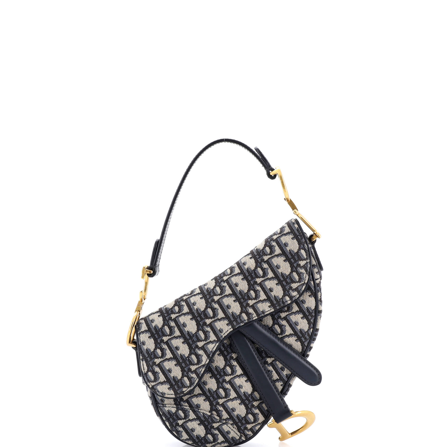 Saddle Handbag Oblique Canvas Mini