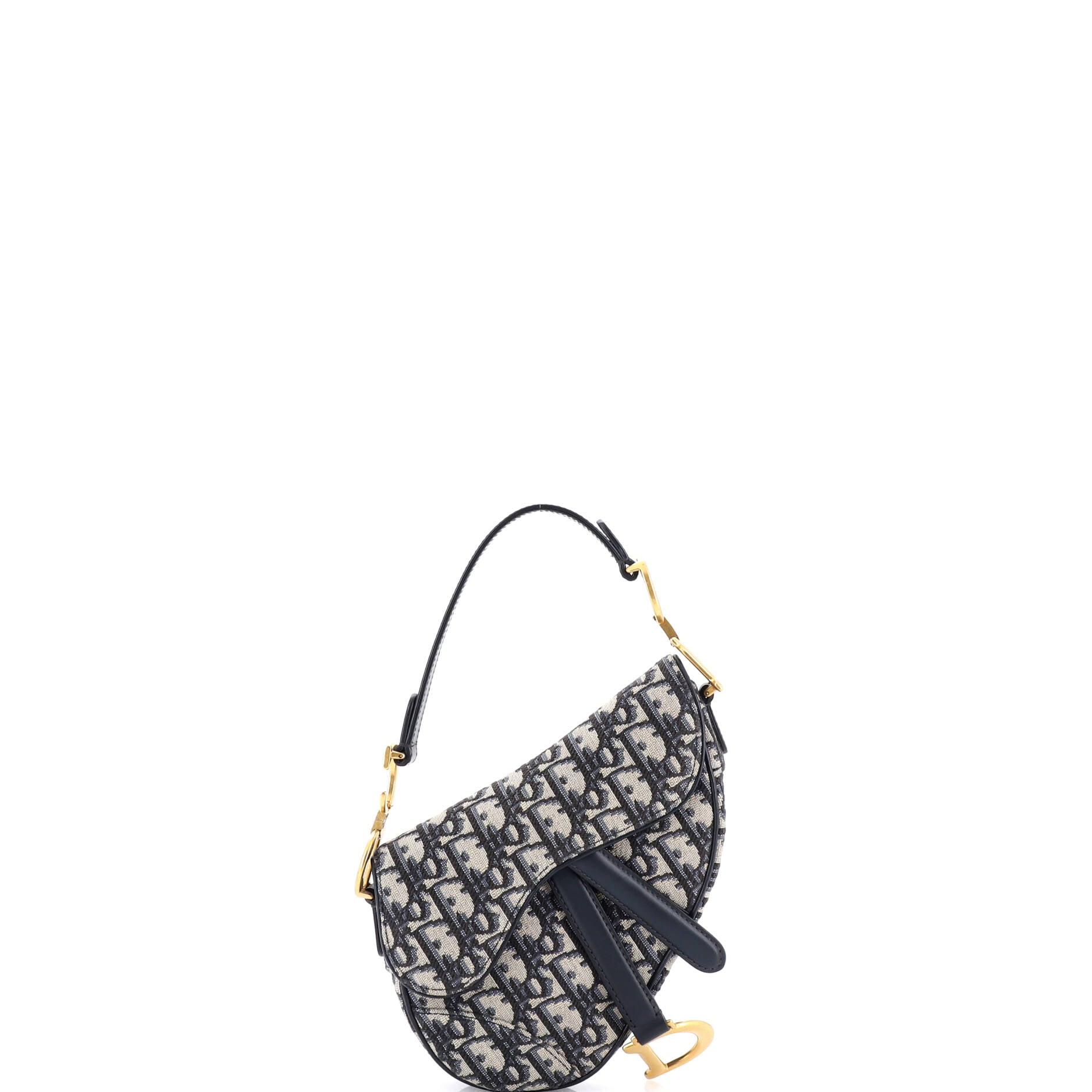 Saddle Handbag Oblique Canvas Mini