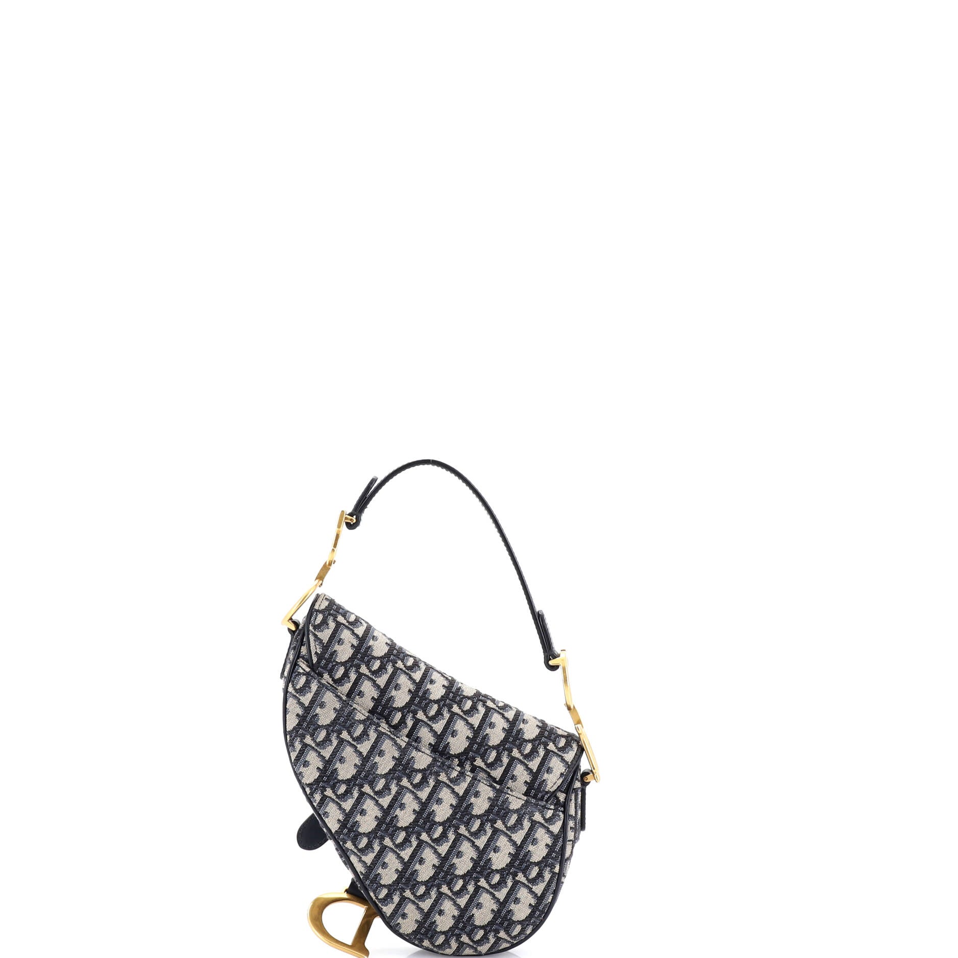 Saddle Handbag Oblique Canvas Mini