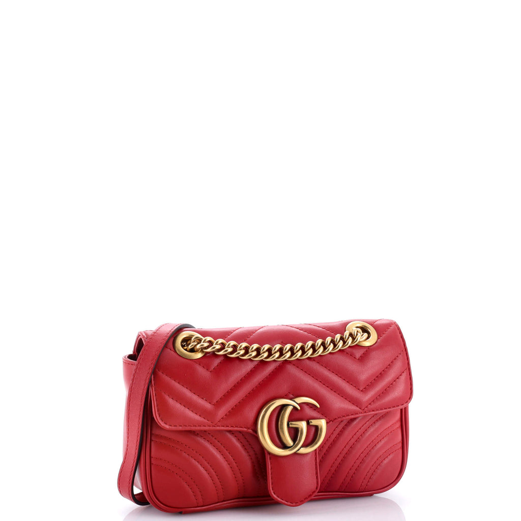 GG Marmont Flap Bag Matelasse Leather Mini