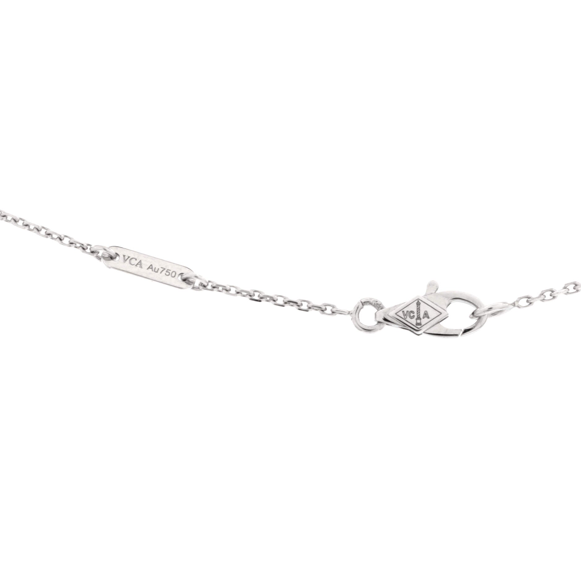 Frivole Pendant Necklace 18K White Gold and Diamond Mini