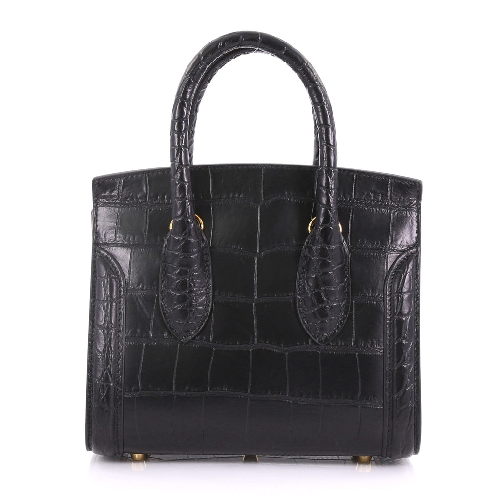 Heroine Tote Crocodile Embossed Leather Mini