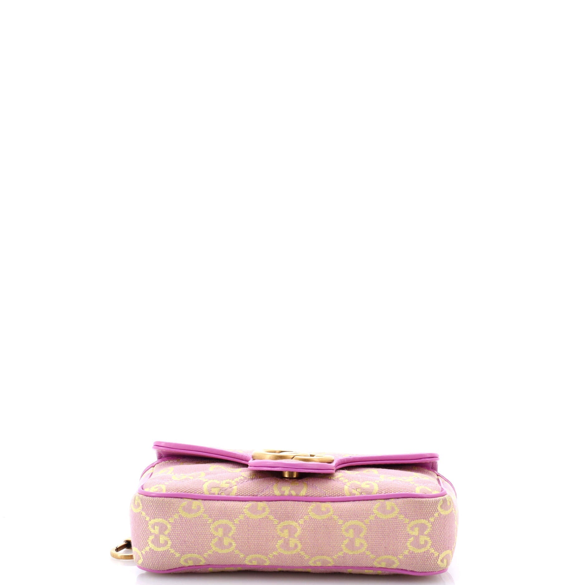 GG Marmont Flap Bag Diagonal Quilted GG Canvas Super Mini