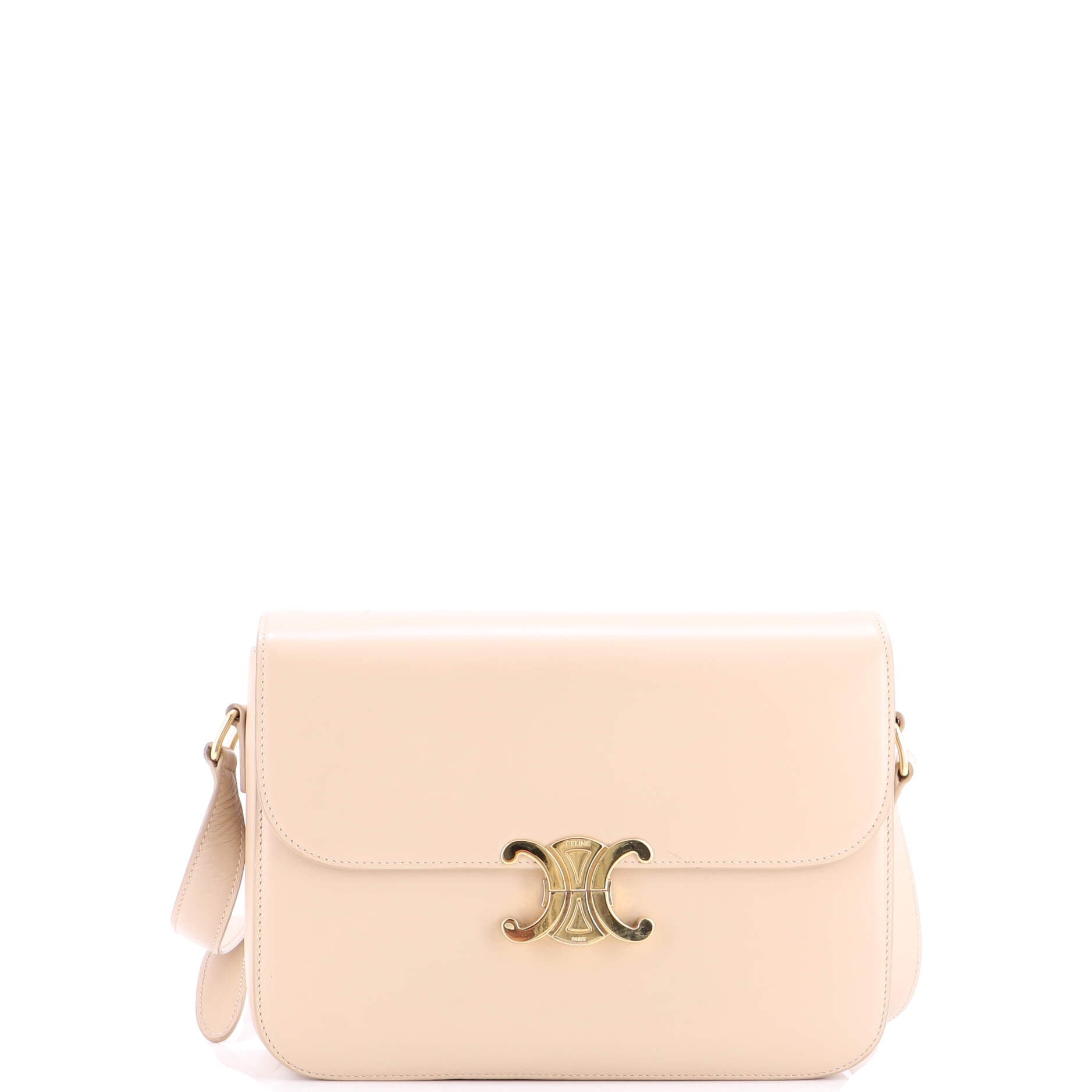 Triomphe Shoulder Bag Smooth Calfskin Large