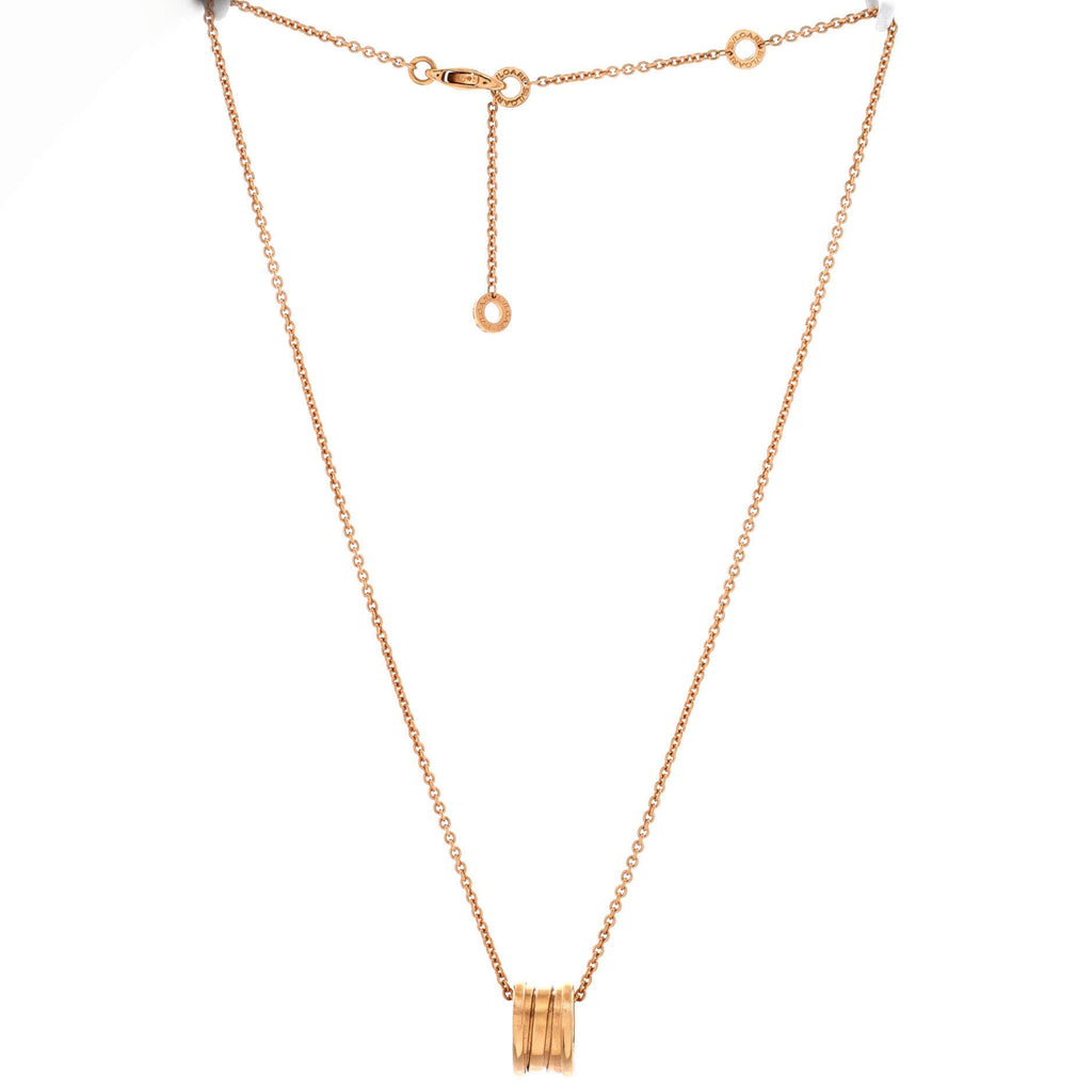 B.Zero1 Pendant Necklace 18K Rose Gold