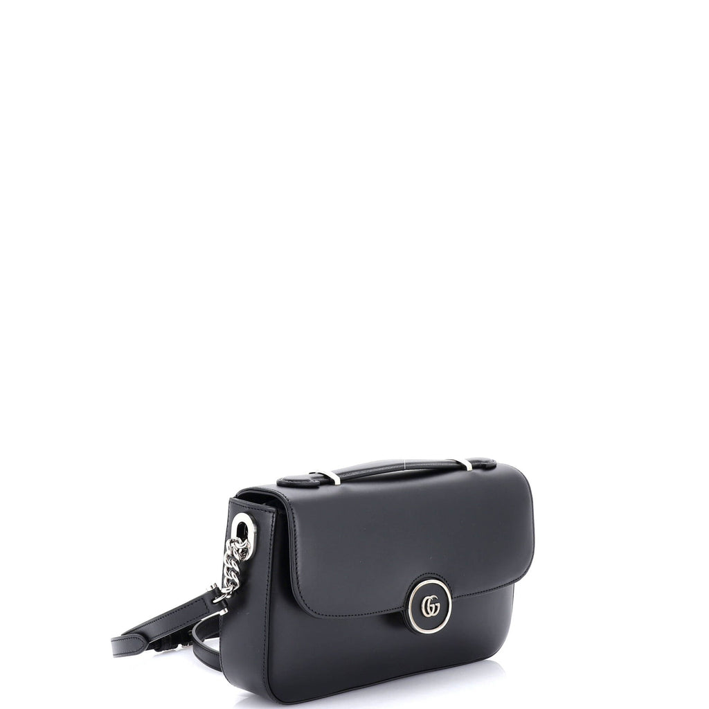 Petite GG Flap Shoulder Bag Leather Small