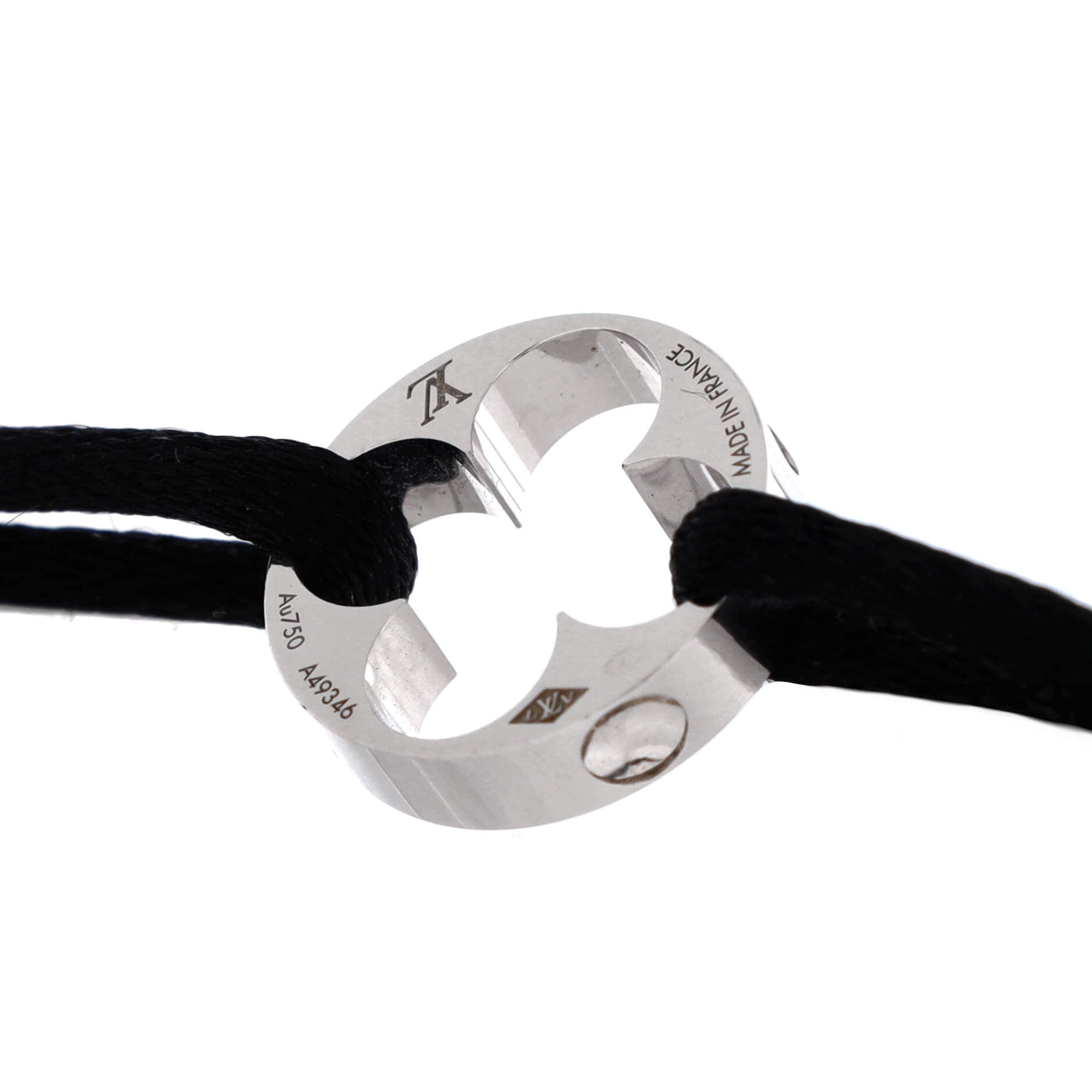 Empreinte Bracelet Silk Cord with 18K White Gold