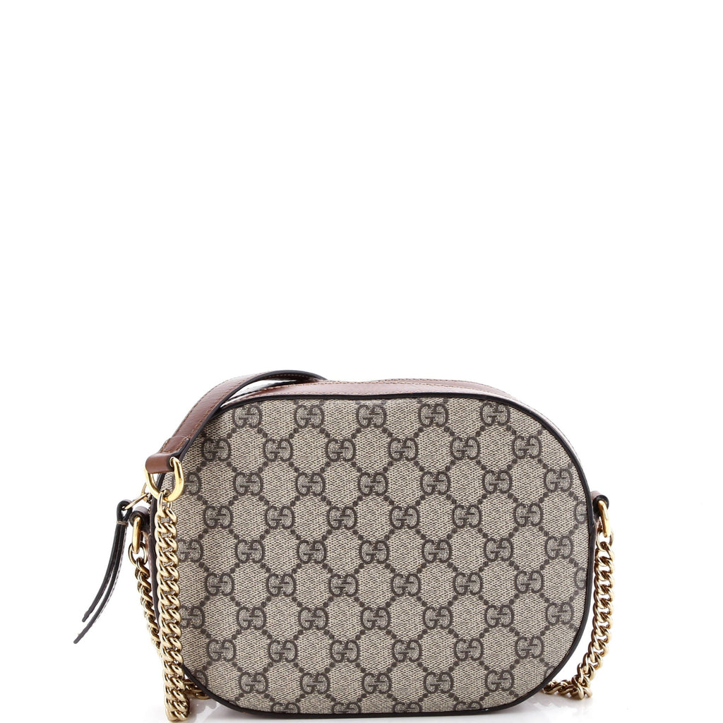 Chain Crossbody Bag GG Coated Canvas and Leather Mini
