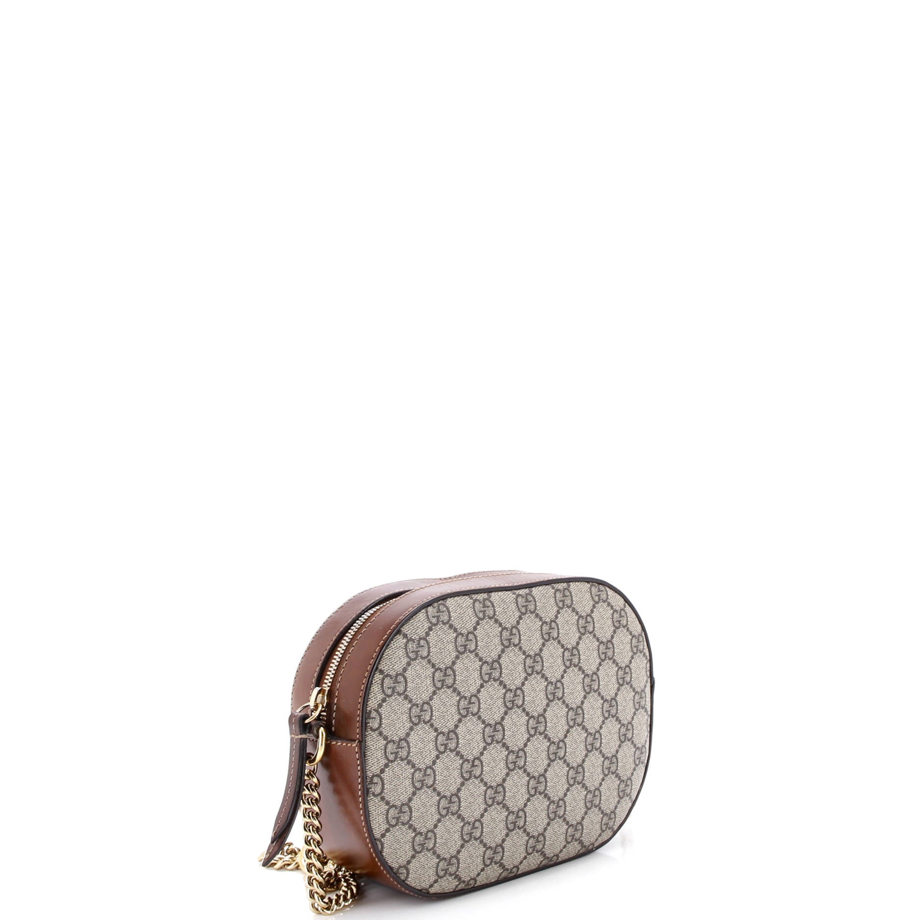Chain Crossbody Bag GG Coated Canvas and Leather Mini