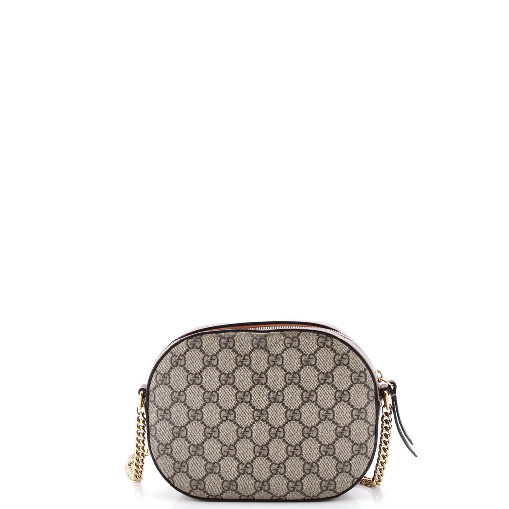 Chain Crossbody Bag GG Coated Canvas and Leather Mini