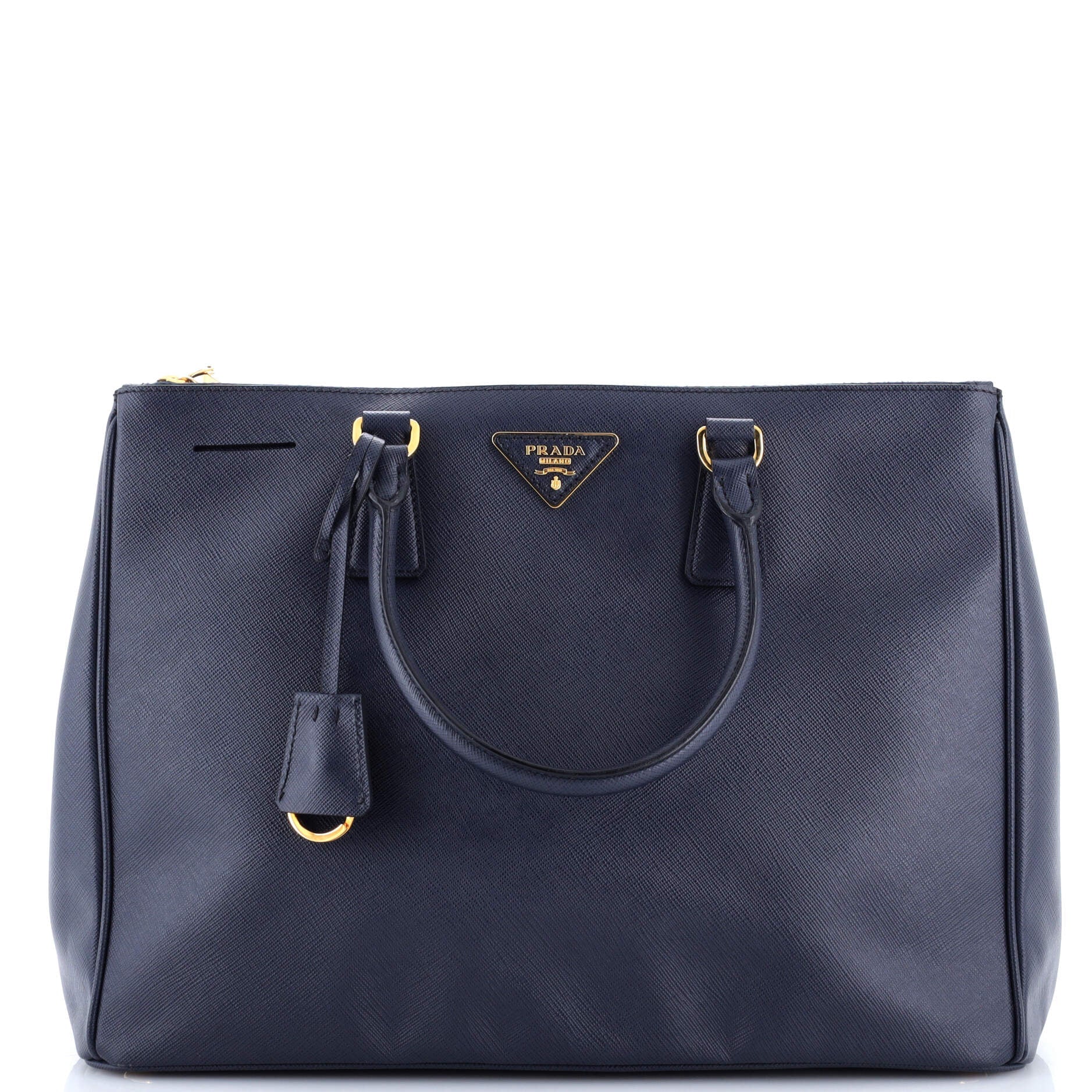 Double Zip Lux Tote Saffiano Leather Large
