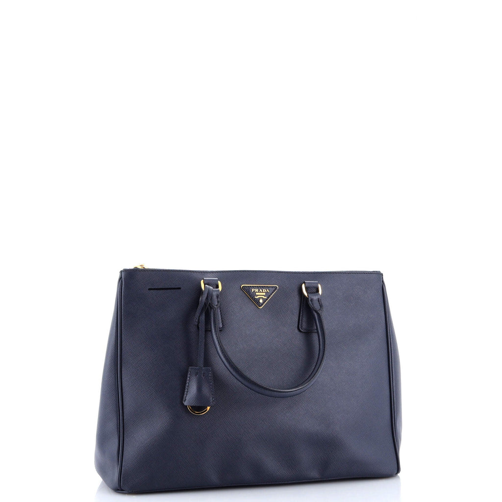 Double Zip Lux Tote Saffiano Leather Large