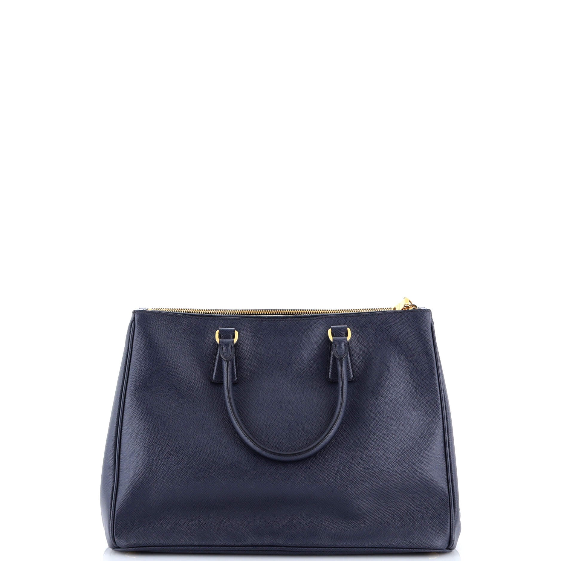Double Zip Lux Tote Saffiano Leather Large