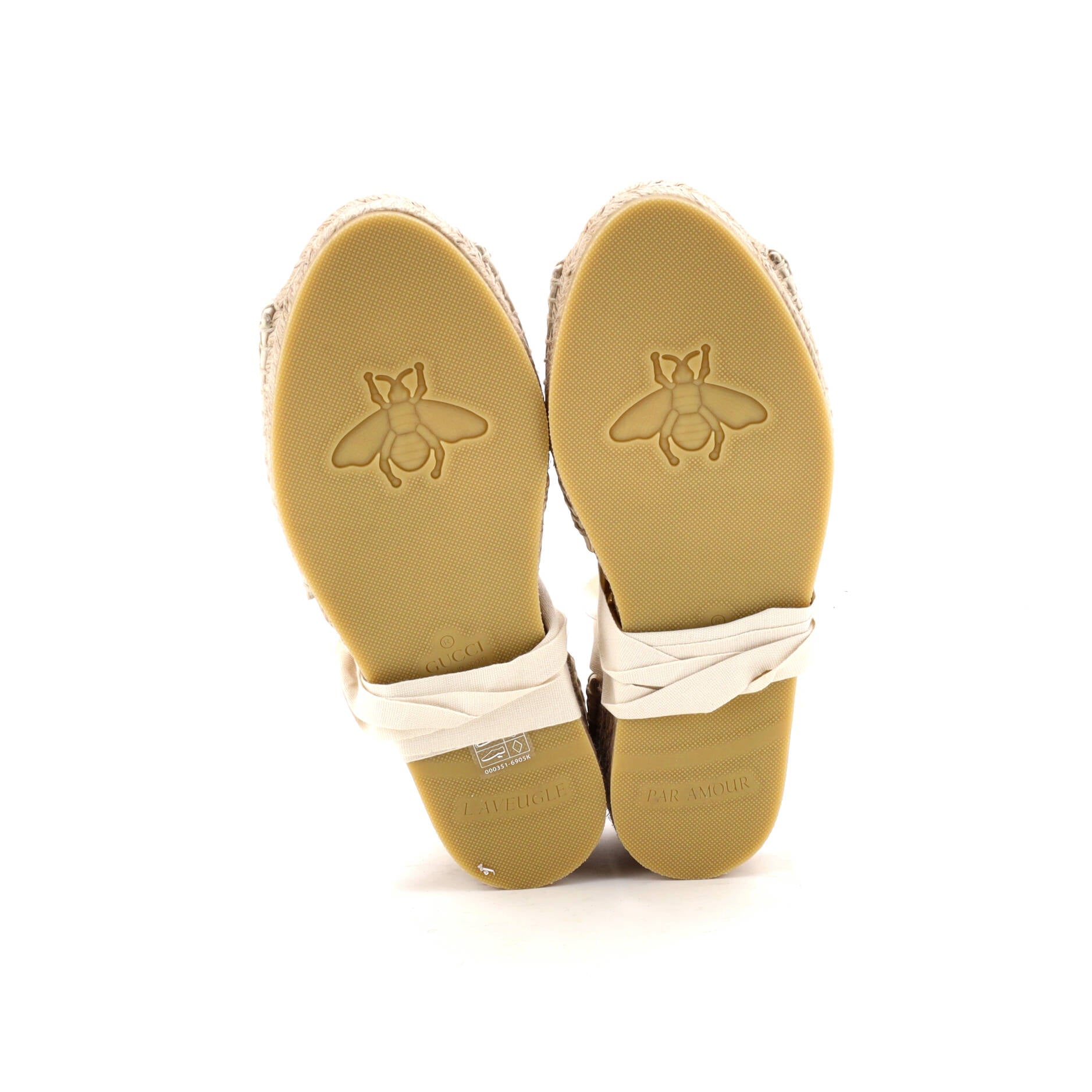 Women's Damita Espadrilles Interlocking G Embroidered Canvas