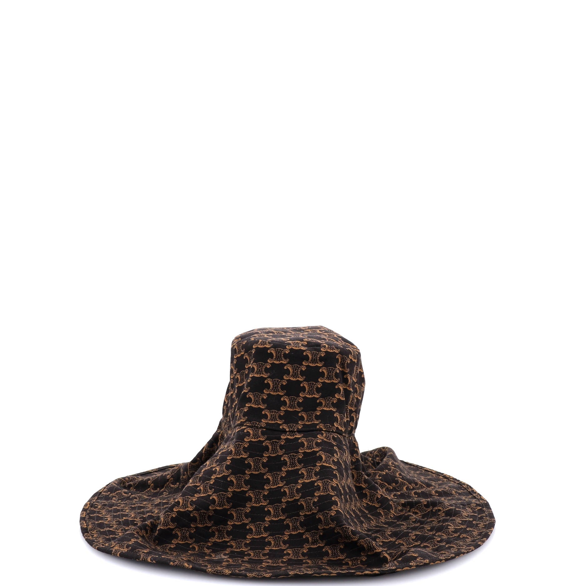 Triomphe Oversized Brim Bucket Hat Triomphe Cotton