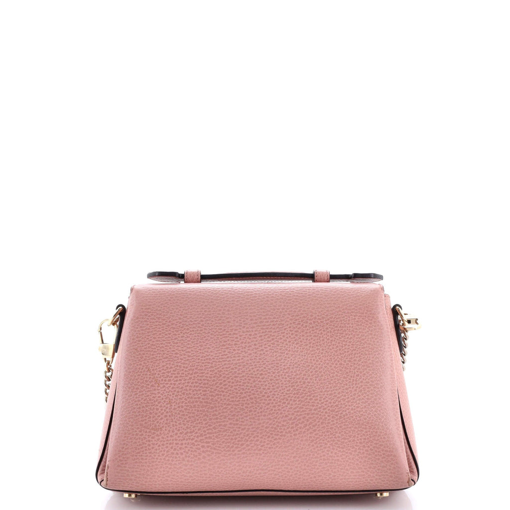 Interlocking Top Handle Bag Leather Medium